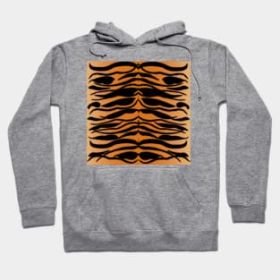 Tiger Skin Striped Pattern in Natural Colors Hoodie